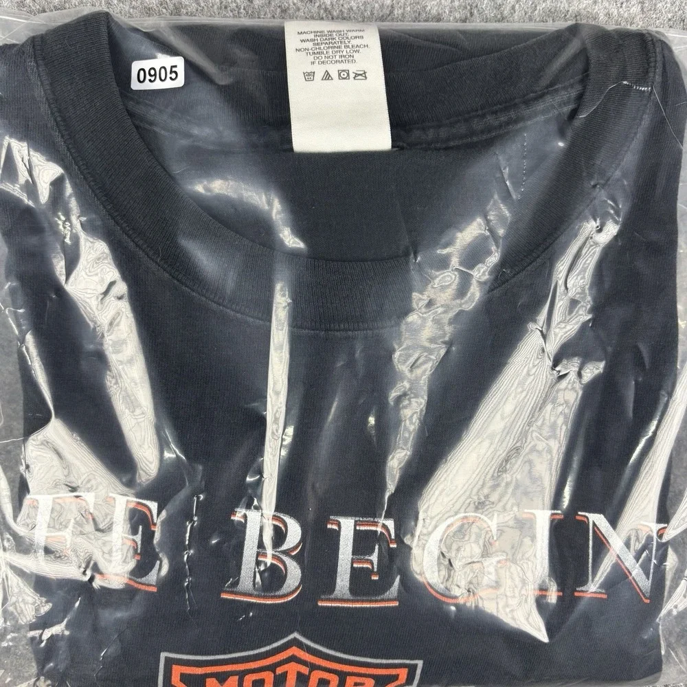 Vintage Harley Davidson T Shirt XL Made In USA‎ Longview Texas Biker Graphic Tee